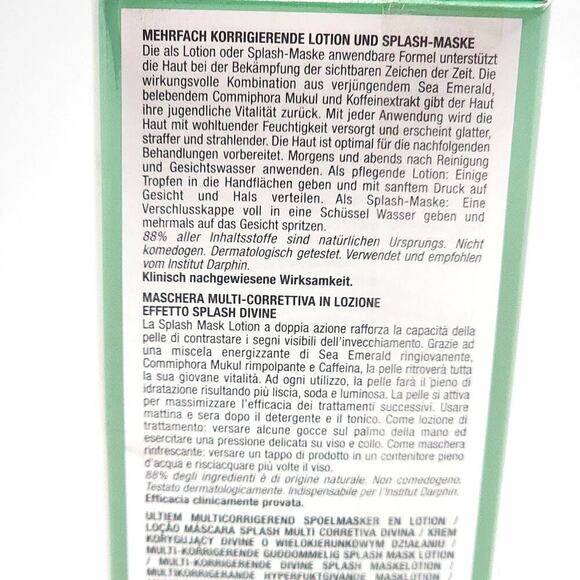 DARPHIN STIMULSKIN PLUS MULTI-CORRECTIVE DIVINE SPLASH MASK LOTION 4.2 FL OZ - Picture 6 of 7